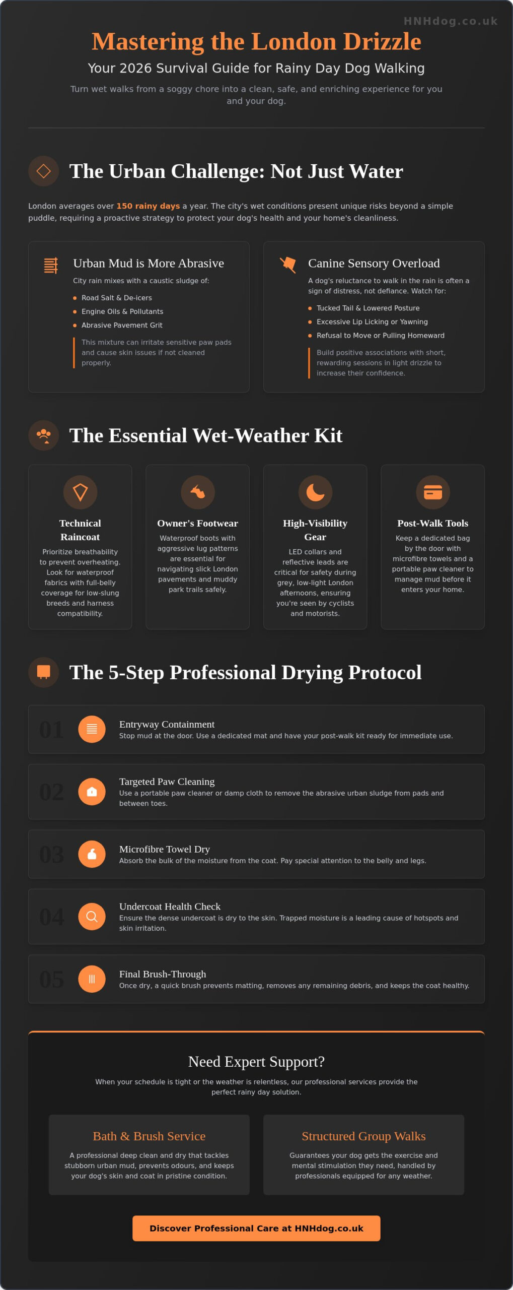 Rainy Day Dog Walking Solutions in London: The 2026 Survival Guide